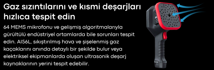HIKMICRO AI56L Akustik Ses Görüntüleme Kamerası ile Gaz Sızıntılarını ve Kısmi Deşarjları Hızlıca Tespit Edin